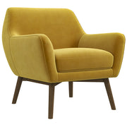 Sillón de terciopelo dorado Panom