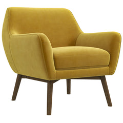 Sillón de terciopelo dorado Panom