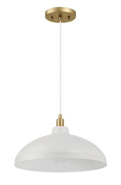 Astral Single Light White Pendant Lamp