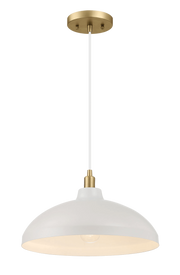 Astral Single Light White Pendant Lamp