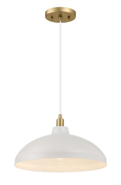 Astral Single Light White Pendant Lamp
