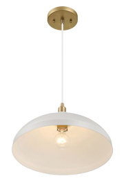 Astral Single Light White Pendant Lamp