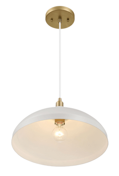 Astral Single Light White Pendant Lamp