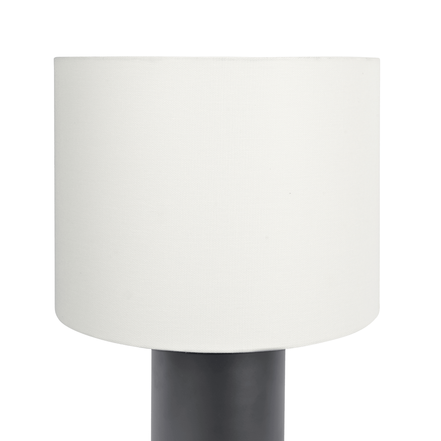 Lámpara de mesa Aura negra con interruptor de encendido y apagado, base de bloque negra