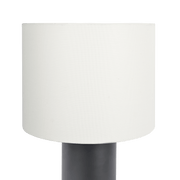 Aura Black Table Lamp with On/Off Switch Black Block Base