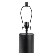 Aura Black Table Lamp with On/Off Switch Black Block Base