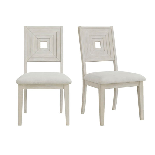 Avalanche Dining Side Chair in Antique White