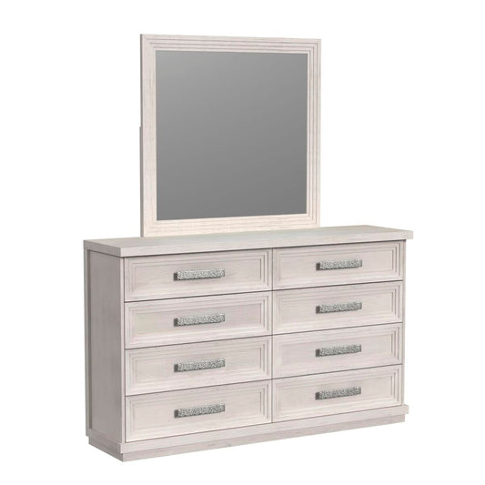 Avalanche 8-Drawer Dresser in Antique White