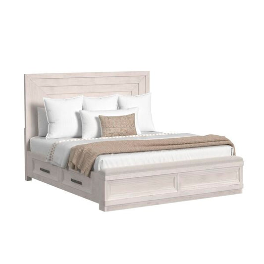 Avalanche King Storage Bed in Antique White