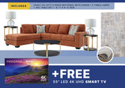 Free Smart TV + Aviemore 8PC Sectional Package