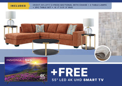 Free Smart TV + Aviemore 8PC Sectional Package