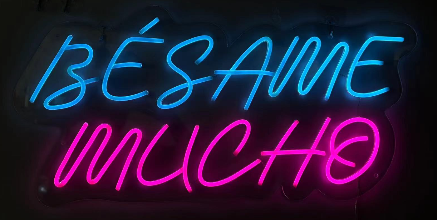 Besame Mucho LED Neon on Acrylic