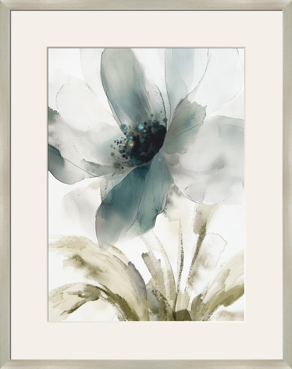 Ethereal Blossom II Framed Canvas Under Acrylic