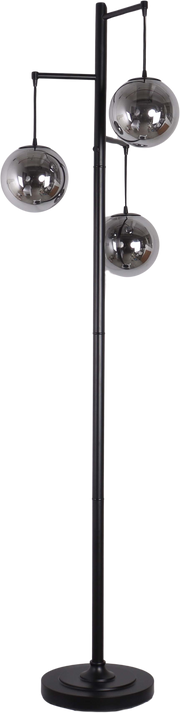 Globe Cascade Metal Floor Lamp with Glass Globes
