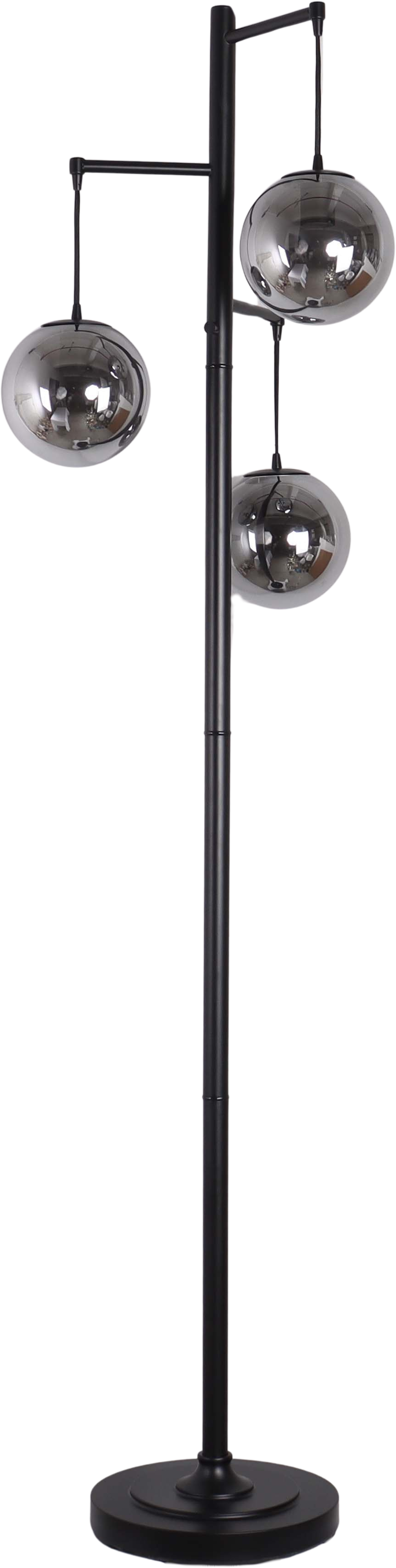 Globe Cascade Metal Floor Lamp with Glass Globes