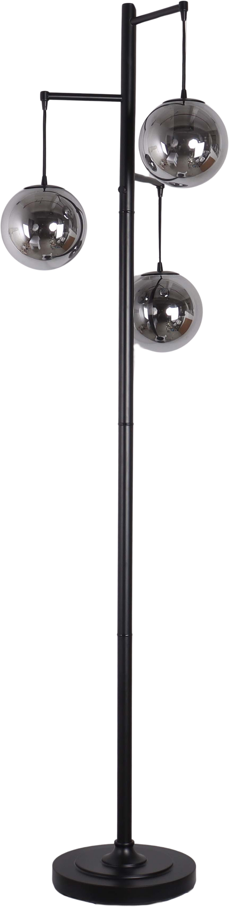 Globe Cascade Metal Floor Lamp with Glass Globes