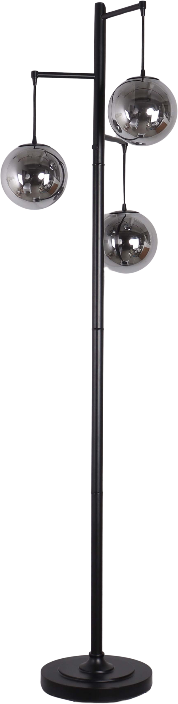 Globe Cascade Metal Floor Lamp with Glass Globes