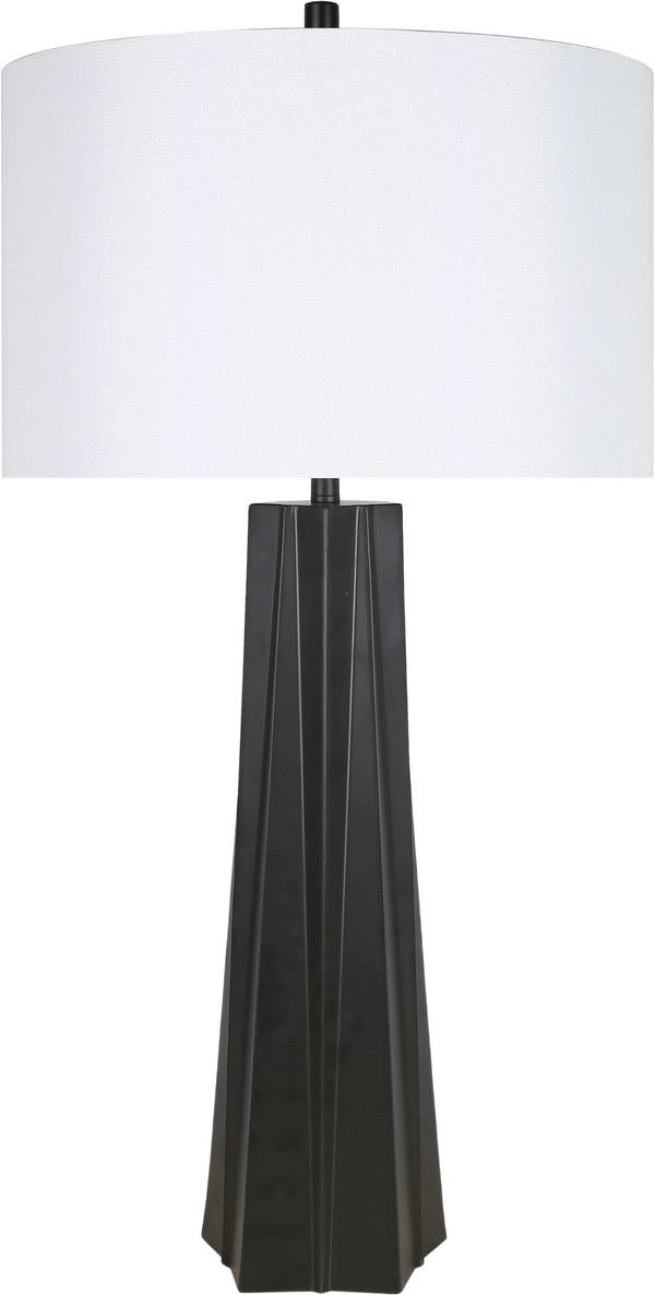 Obsidian Glow Metal Table Lamp (Case Pack 2)