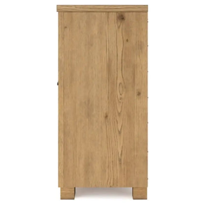 Galliden King Panel Bed with Mirrored Dresser