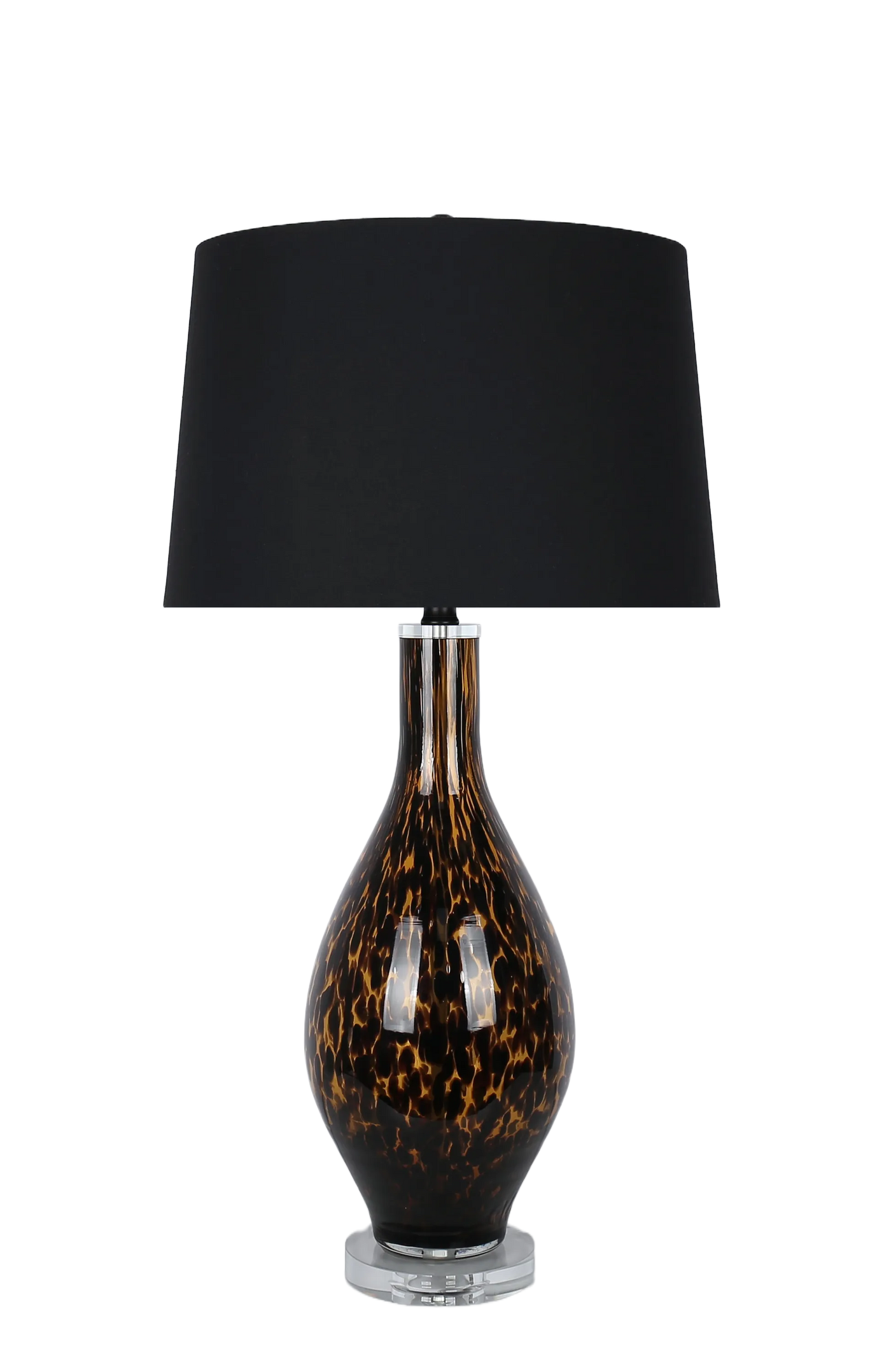 Speckled Glow Art Glass & Crystal Table Lamp (Case Pack 2)