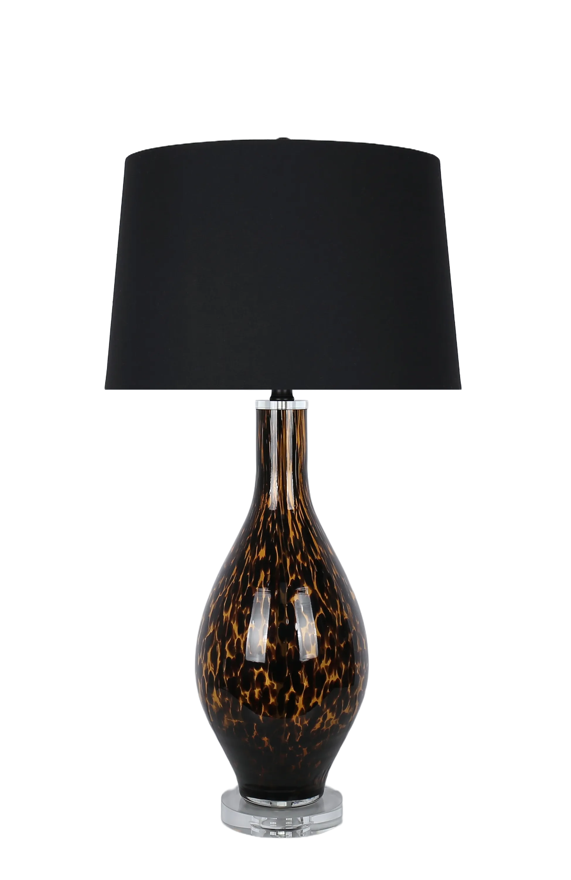 Speckled Glow Art Glass & Crystal Table Lamp (Case Pack 2)