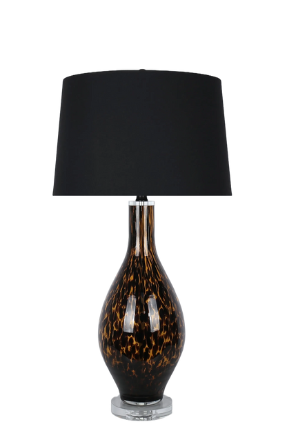 Speckled Glow Art Glass & Crystal Table Lamp (Case Pack 2)