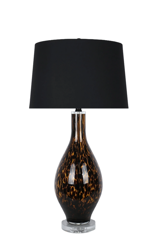 Speckled Glow Art Glass & Crystal Table Lamp (Case Pack 2)
