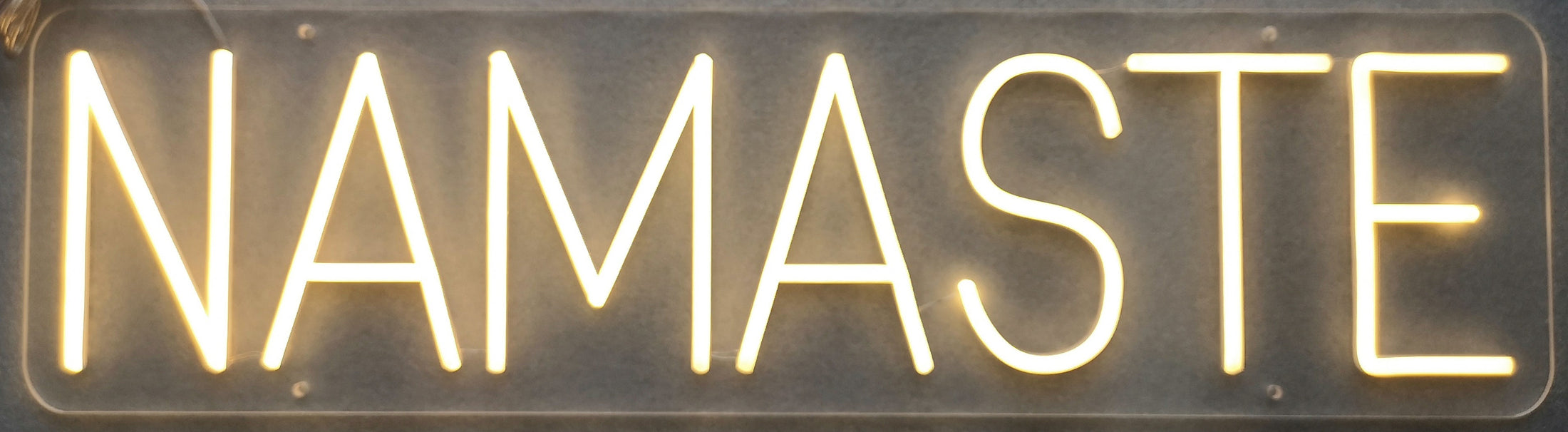 ''Namaste'' Neon Typography