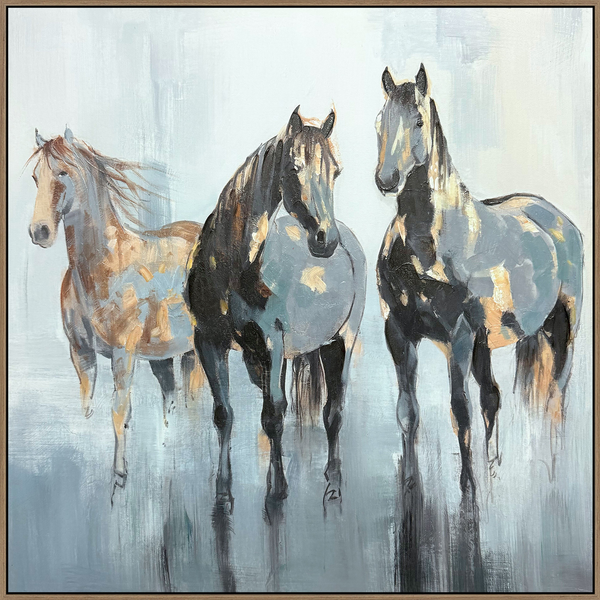 Equine Grace II Hand-painted Canvas in Frame