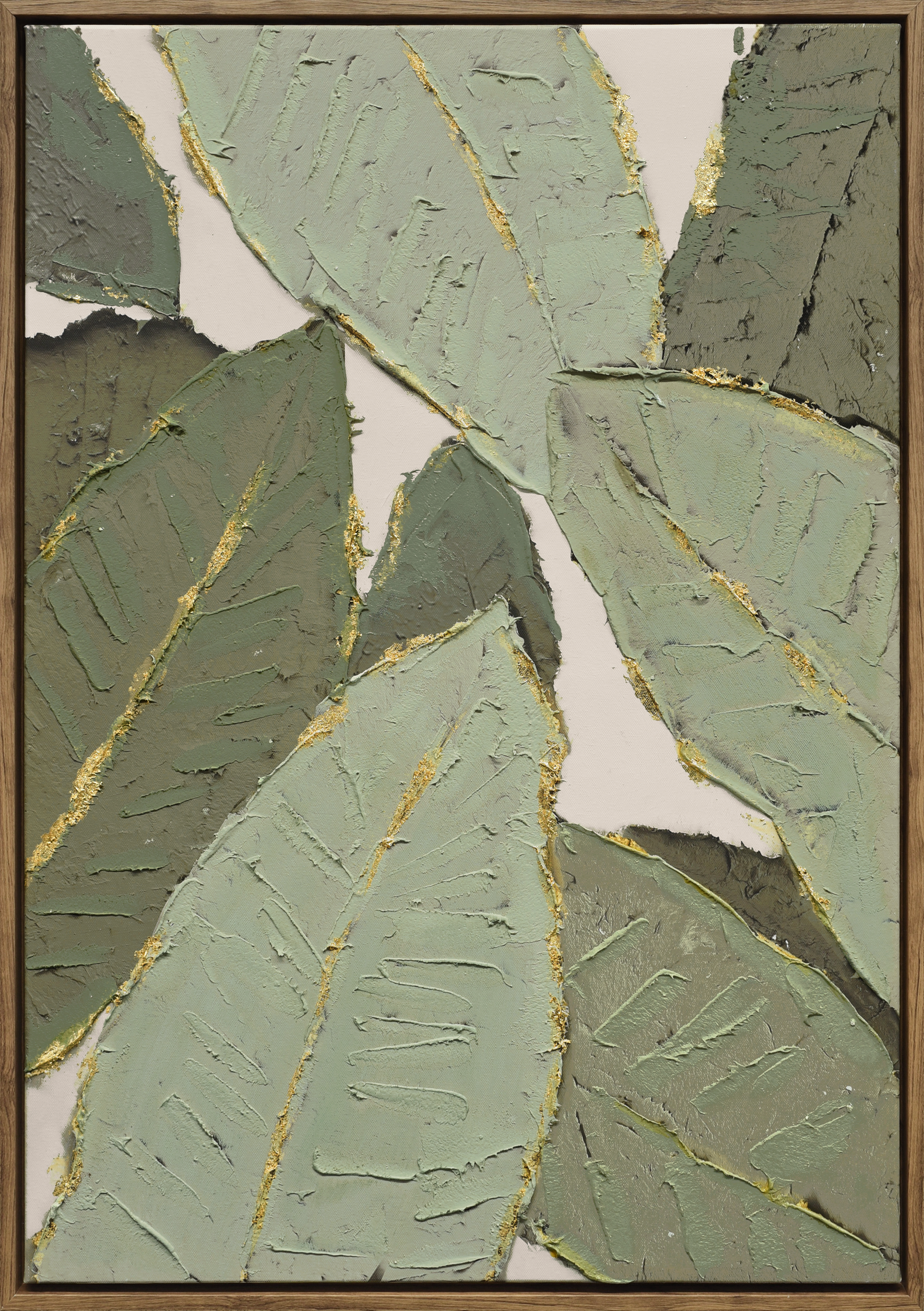 Verdant Essence II Hand-embellished Canvas in Frame