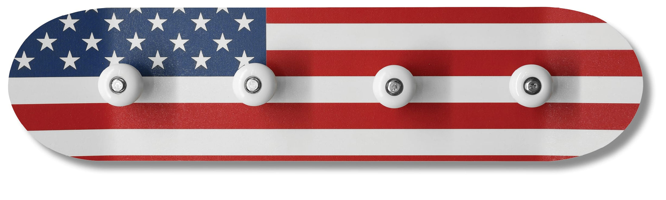 ''American Skateboard Coat Rack'' Coat Rack on Painted Skateboard