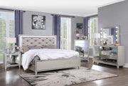 Cama tapizada Sliverfluff con LED