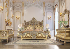 Cama King oriental tapizada de Sevilla