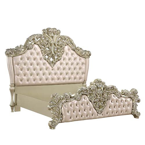 Cama King oriental tapizada estilo Vaticano