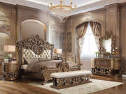 Cama King oriental tapizada Constantine