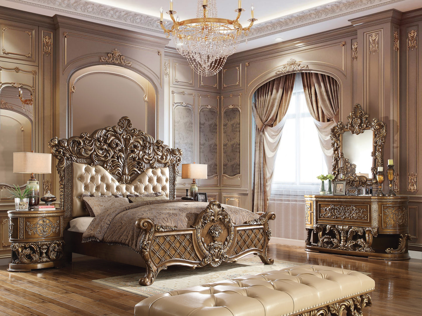 Mesita de noche Constantine de 81 cm de alto y 2 cajones