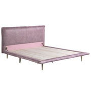 Metis Eastern King Bed - Pink Top Grain Leather