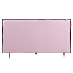 Metis Eastern King Bed - Pink Top Grain Leather