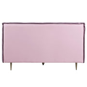 Metis Queen Bed - Pink Top Grain Leather