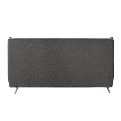 Doris Upholstered Top Grain Leather Bed