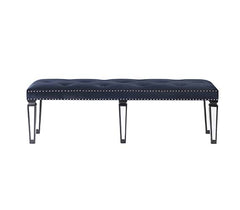 Banco de terciopelo Varian II de 60" de largo