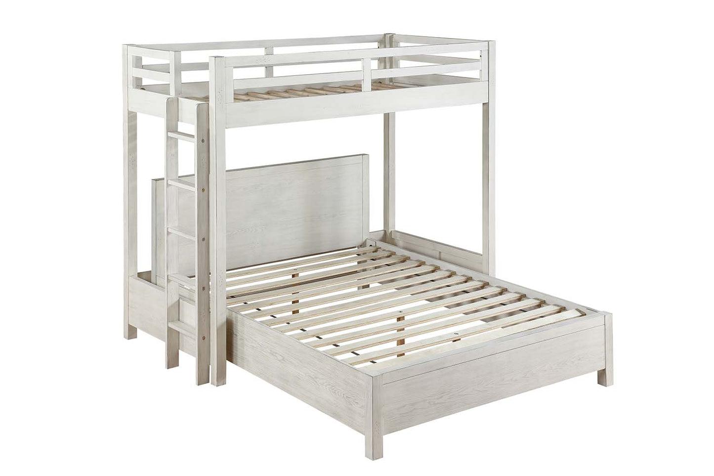 Cama alta doble de madera maciza Celerina para adolescentes