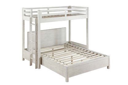 Cama alta doble de madera maciza Celerina para adolescentes