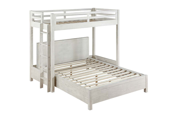 Cama alta doble de madera maciza Celerina para adolescentes