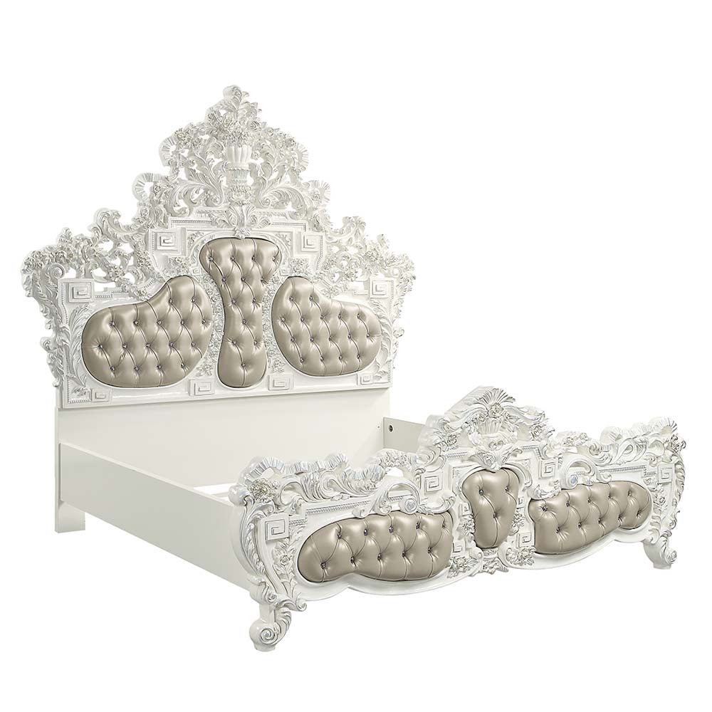 Cama King oriental tapizada Vanaheim