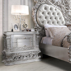 Valkyrie 32"H Antique Platinum Nightstand