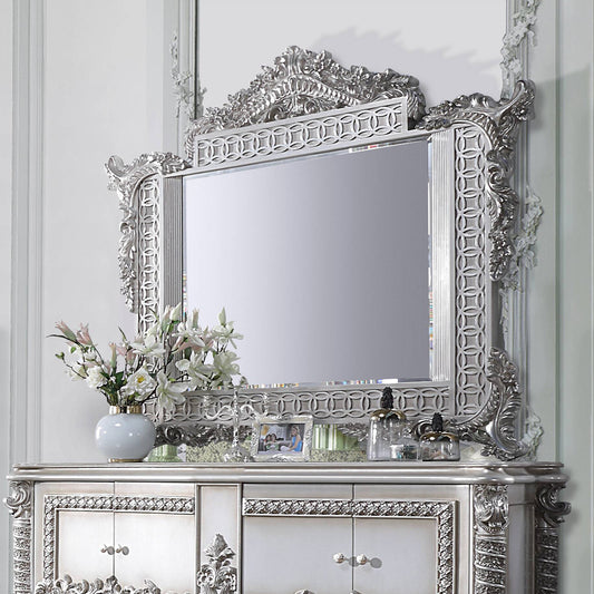 Valkyrie Mirror with Floral Scroll