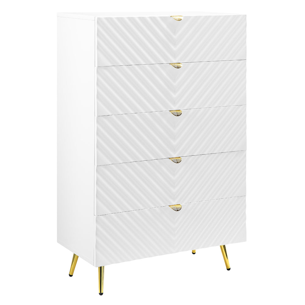 Gaines Chest - White High Gloss