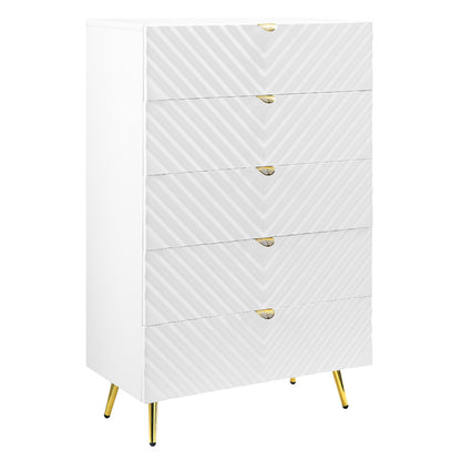 Gaines Chest - White High Gloss