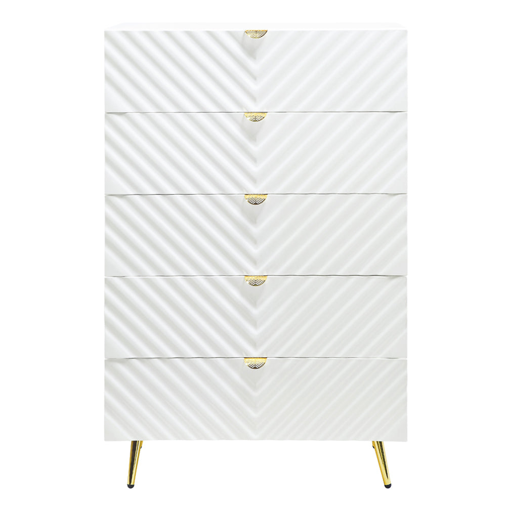 Gaines Chest - White High Gloss